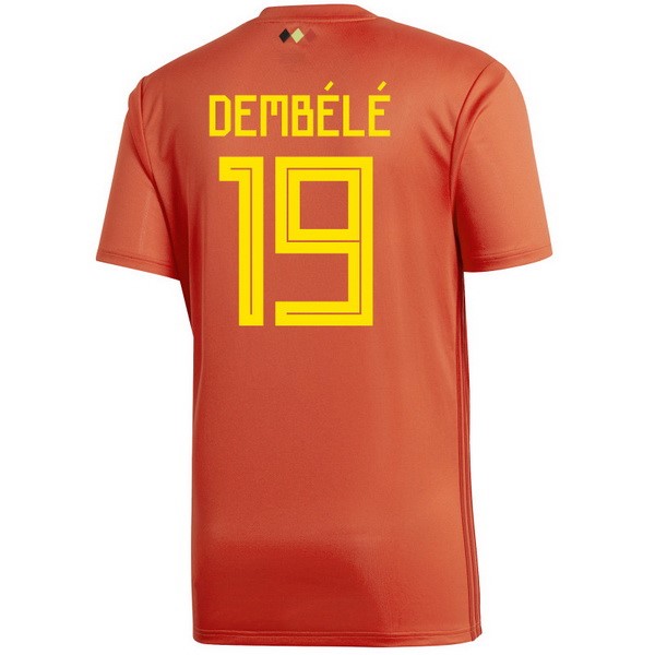 Camiseta Bélgica 1ª Dembélé 2018 Rojo
